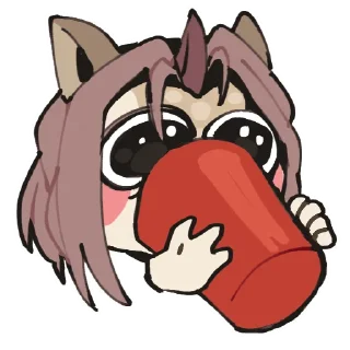 🥤 emoji Lucy and Avalon ❤️ Telegram sticker 22 of 27