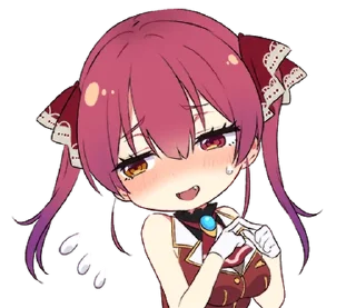 😣 emoji hololive sticker "Houshou Marine" _R Telegram sticker 15 of 24