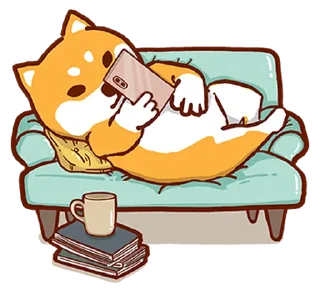 🛋 emoji A HomeShiba @moe_sticker_bot Telegram sticker 8 of 16