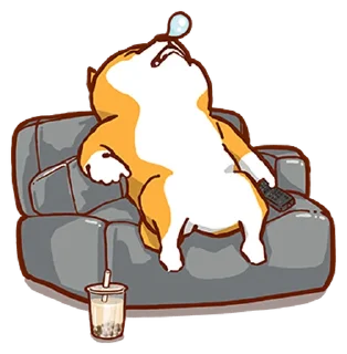 📺 emoji A HomeShiba @moe_sticker_bot Telegram sticker 9 of 16
