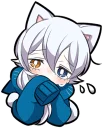 😭 emoji White Kitten (2) Telegram sticker 21 of 120