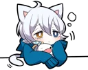 😪 emoji White Kitten (2) Telegram sticker 16 of 120
