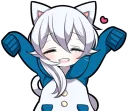 😄 emoji White Kitten (2) Telegram sticker 12 of 120