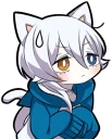 😥 emoji White Kitten (2) Telegram sticker 9 of 120