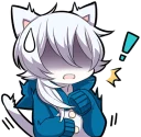😱 emoji White Kitten (2) Telegram sticker 7 of 120