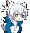 😠 emoji White Kitten (2) Telegram sticker 11 of 120