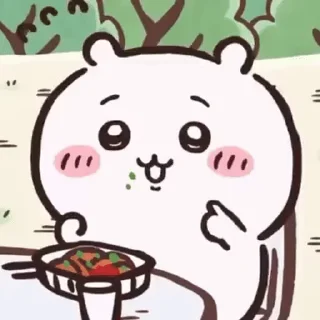 😊 emoji Chiikawa 小可愛追星日記 Telegram sticker 3 of 28