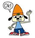 Sticker from PaRappa the Rapper