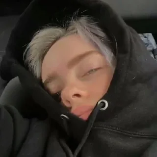 😐 emoji Billie Eilish👩‍🎤 @yourstickerschnl Telegram sticker 14 of 58