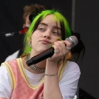 🙂 emoji Billie Eilish👩‍🎤 @yourstickerschnl Telegram sticker 17 of 58