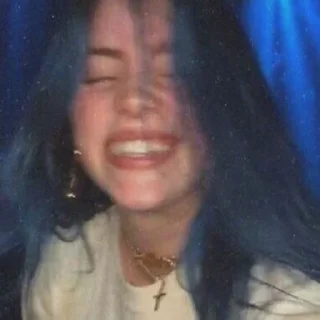😹 emoji Billie Eilish👩‍🎤 @yourstickerschnl Telegram sticker 11 of 58