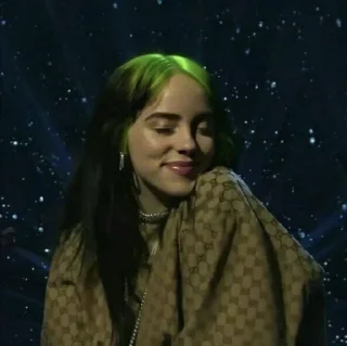 🙂 emoji Billie Eilish👩‍🎤 @yourstickerschnl Telegram sticker 13 of 58