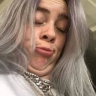 🤪 emoji Billie Eilish👩‍🎤 @yourstickerschnl Telegram sticker 16 of 58