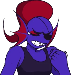 Sticker from I love Undyne!