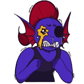 Sticker from I love Undyne!