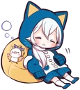 💤 emoji White Kitten (3) Telegram sticker 20 of 120