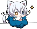 ✨ emoji White Kitten (2) Telegram sticker 17 of 120