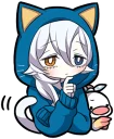 🤔 emoji White Kitten (2) Telegram sticker 10 of 120