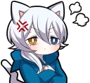 😤 emoji White Kitten (2) Telegram sticker 22 of 120