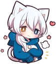 😚 emoji White Kitten (3) Telegram sticker 12 of 120