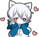 🙈 emoji White Kitten (2) Telegram sticker 6 of 120
