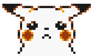 ☹️ emoji Pikachu sprites Telegram sticker 5 of 28