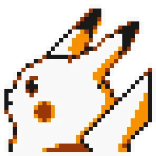 😒 emoji Pikachu sprites Telegram sticker 1 of 28