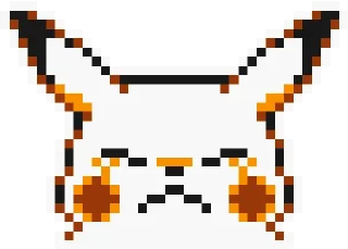 😭 emoji Pikachu sprites Telegram sticker 6 of 28