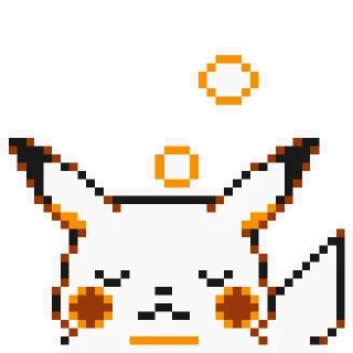 😴 emoji Pikachu sprites Telegram sticker 21 of 28
