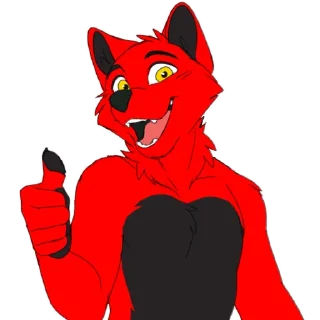 👍 emoji FoxDub & Midnight Telegram sticker 6 of 15