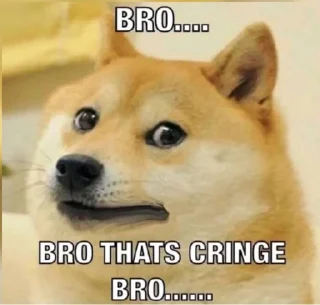 😬 emoji Doge Telegram sticker 6 of 8