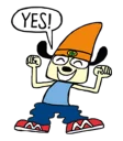 👍 emoji PaRappa the Rapper Telegram sticker 5 of 40