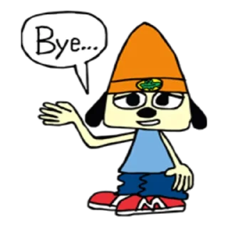 😔 emoji PaRappa The Rapper Sticker Telegram sticker 11 of 38