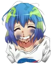 😀 emoji Earth-chan Telegram sticker 11 of 95