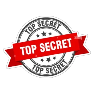 Sticker from Top Secret