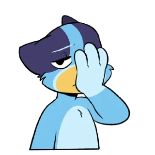 🤦 emoji Bluey! Telegram sticker 15 of 64