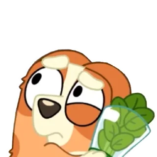 🤨 emoji Static Bluey Telegram sticker 6 of 20