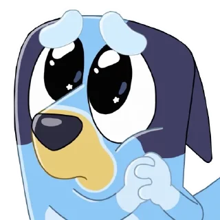 🥺 emoji Static Bluey Telegram sticker 16 of 20