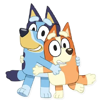 ♥ emoji Unofficial Bluey Telegram sticker 18 of 115