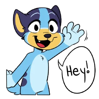👋 emoji Bluey! Telegram sticker 22 of 64