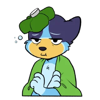 🤧 emoji Bluey! Telegram sticker 13 of 64