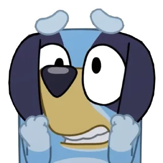 😨 emoji Static Bluey Telegram sticker 15 of 20