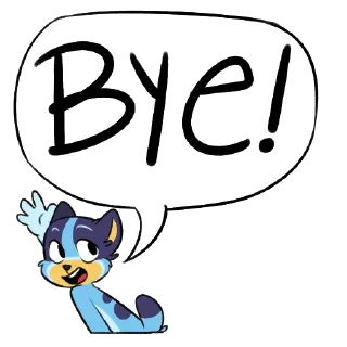 👋 emoji Bluey! Telegram sticker 5 of 64