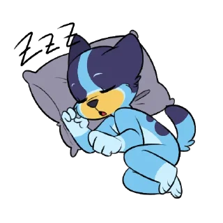 😴 emoji Bluey! Telegram sticker 6 of 64