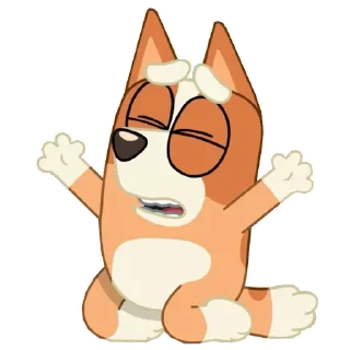 😩 emoji Static Bluey Telegram sticker 7 of 20