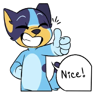 👍 emoji Bluey! Telegram sticker 24 of 64