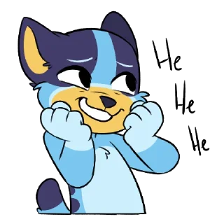 😁 emoji Bluey! Telegram sticker 19 of 64