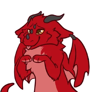 🥺 emoji Hex the Dragon Telegram sticker 13 of 43