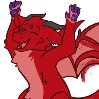 😄 emoji Hex the Dragon Telegram sticker 10 of 43