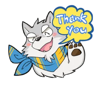 😀 emoji Gray wolf Telegram sticker 6 of 40